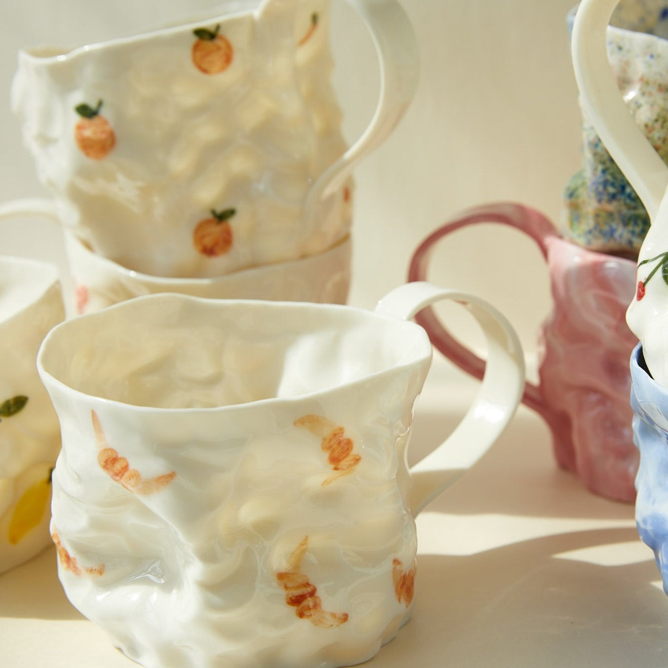 Krøllet Croissant Kop