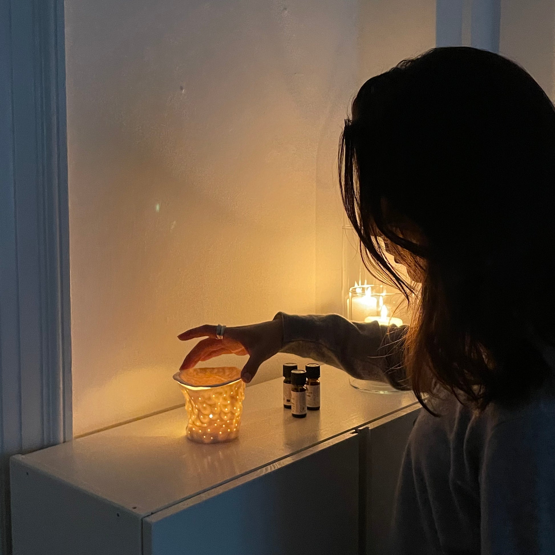 Krøllet Aroma Duftlampe