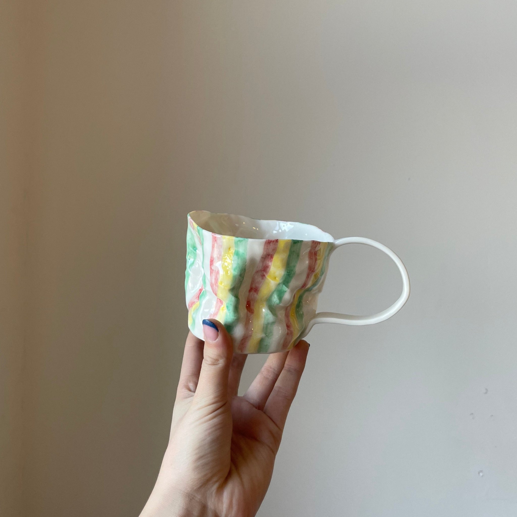 Limited Curled Striped Cup